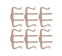 KIMISS Clips para Libros de Música y Soportes para Páginas, 6 Clips de Acero Inoxidable de Color Bronce para Piano, Teclado y Libros de Cocina, Diseño Ligero Elegante