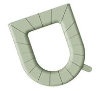 KIMISS Cojines Lavables para Asiento de Inodoro, Almohadilla Universal EVA Impermeable para el Hogar y el Hotel, Ligeros con Asa, Color Verde (Envoltura completa)