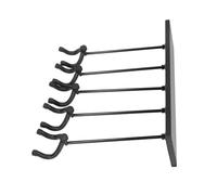 KIMISS Colgador de Pared para Guitarra para Instrumentos Acústicos y eléctricos: Estante Ajustable de Aleación de Aluminio con Ganchos de Acero para bajo, Violín, Mandolina, Banjo (BLACK)