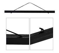 KIMISS Colgador para Carteles de Aserrín 60 Cm - Marco para Exposición de Fotografías e Impresiones - de Recorte (21cm)