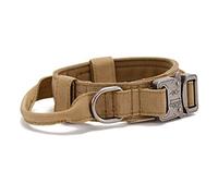 KIMISS Collar de Ajustable Resistente para Perros Medianos y Grandes: Cómodo Collar Transpirable para Mascotas con Hebilla de Metal y D para Entrenamiento Actividades (M)
