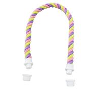 KIMISS Colorido Juguete de Percha de Cuerda para Pájaros para Loros, Cacatúas, Periquitos - Perchas de Cuerda para Pájaros para Loros, Cacatúas, Periquitos, Jaulas de (L)