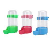 KIMISS Comedero Automático para Loros + 3 Juegos de Comedero para Pájaros, Bebedero de Agua, Dispensador de Recipiente para Beber para Alimentación de Loros + Comederos sin Ensuciar + Suministros