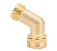 KIMISS Conector Acodado de Manguera de Latón de 90 Grados, Válvula de Cierre de Manguera de Jardín de 3/4" con Junta para un Control Eficiente del Agua