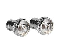 KIMISS Conector Adaptador SMA Hembra a BNC Hembra de 2 Piezas, Conector Adaptador Convertidor SMA Hembra a BNC Hembra de Aleación de Cobre Antenas de Aplicaciones de