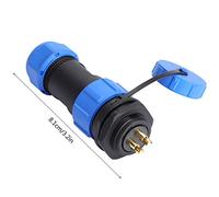 KIMISS Conector de Enchufe de Aviación - Conector de Plástico con Pasador IP68 Aplicaciones Industriales y Solares (4 pines)