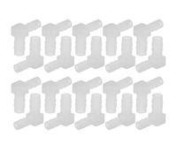 KIMISS Conector de Manguera de para Acuario, Accesorios de Bomba de Aire de 90° para Pecera, Adaptador de Plástico Duradero de 20 Piezas