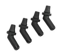 KIMISS Conector de Manguera de Tubo de Drenaje de Agua para Techo Solar, 4 Piezas Conector de Tubo de Drenaje de Techo Solar EEH500100 Reemplazo de Goma Negra para Range Rover Sport LR3 LR4