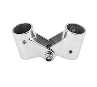 KIMISS Conector de Tubo Giratorio, Tubo Plegable de Acero Inoxidable para Accesorios de Navegación y Navegación, para Yates Marinos (25 mm de diámetro Exterior)