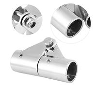 KIMISS Conector de Tubo Giratorio, Tubo Plegable de Acero Inoxidable para Accesorios de Navegación y Navegación, para Yates Marinos (22 mm de diámetro Exterior)