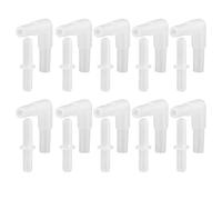 KIMISS Conector de Válvula de Aire para Acuario, de ángulo Recto de 4mm y Tubos Rectos para Sistemas de Línea de Aire, Tubo de Plástico No Tóxico