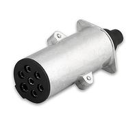 KIMISS Conector para Remolque N de 7 Pines, Adaptador para Coche y Caravana, Enchufe de conexión para vehículos, Compatible con Camiones y Trailers