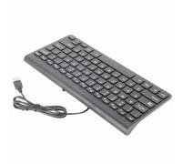 KIMISS Conjunto Combinado de Teclado y Mouse óptico con Cable USB Ultradelgado, Compacto y Liviano, para PC y Computadora Portátil (Black)