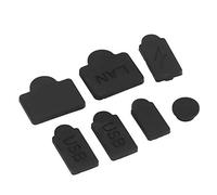 KIMISS Conjunto de Enchufe a Prueba de Polvo de silicona: Cubiertas Antidespiestas, LAN, Tipo C, Puertos USB - ACTUD 5 Accesorios