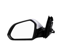 KIMISS Conjunto de Espejo Retrovisor Lateral, Espejo de Puerta Eléctrico Plegable y Ajustable con Señal de Giro, Carcasa Blanca, 5 Pines, for 2011 2012 2013 (Lado izquierdo 87610 C1360)