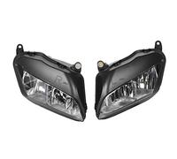 KIMISS Conjunto de lámpara de cabeza izquierda + derecha, lente de carcasa de montaje de faro de motocicleta ABS para CBR 600RR 2007-2010 (negro)