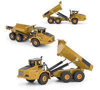 KIMISS Construcción Camión Volquete Modelo Ingeniería 1:50 Aleación Camión Volquete Modelo Vehículo Juguete | Juguete Cargador Mecánico de Alto Valor de Colección