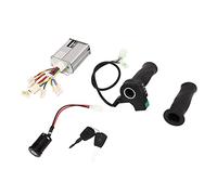 KIMISS Control de Acelerador 48V 1000W Controlador Cepillado con Manija de Acelerador Variable de 4 Velocidades Cerradura de Puerta Eléctrica para Bicicleta Scooter Eléctrica