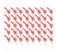 KIMISS Control Deslizante de Pesca para Toboganes de Plomo, Plataforma de Pesca de Gato, 4 Bolsas, Plomo de Línea de con Broches de Metal, Clamp/Holder Deslizante ABS, Accesorios de Al Aire (Rojo)