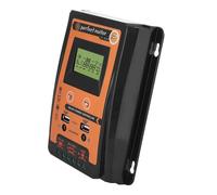 KIMISS Controlador de Carga Solar MPPT 30A 50A 70A Regulador de Batería de Panel PWM de Alta on Pantalla LCD USB Dual para 12V 24V Auto RV Marine Off Grid System Negro (30A)