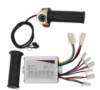 KIMISS Controlador de Cepillo de 24 V y 500 W con Pantalla LCD y Kit de de Acelerador para Bicicletas Eléctricas, Triciclos Scooters