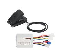 KIMISS Controlador de Velocidad del Motor DC24V 500W, Controlador de Velocidad Cepillado ABS de Aluminio con Kit de Pedal del Acelerador para Scooter de Bicicleta Eléctrica