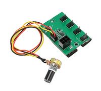 KIMISS Controlador de Velocidad del Ventilador de Caja de 4 Vías de 12 V, PC DC PWM 11,8 Pulgadas Cable Hub Ventiladores de Refrigeración Externos CPU para Pin 3 2 y Computadora de