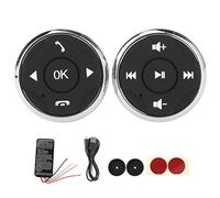 KIMISS Controlador de volante de coche, multifunción, botones de control remoto por USB, recargable
