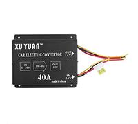 KIMISS Convertidor de 24V a 12V para Coche, 40A 480W, Reductor de Voltaje DC, Transformador Paso bajo, Ideal para Camiones y vehículos