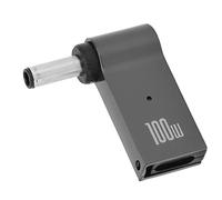 KIMISS Convertidor de Carga PD Duradero Adaptador Hembra A Macho Tipo C de 100 W 5 A, Conector de Fuente de Alimentación de Carcasa de Aleación de Aluminio para Computadoras