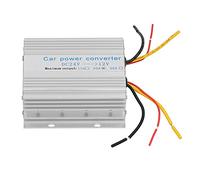 KIMISS Convertidor de Potencia de 24 V a 12 V : Transformador Reductor de Voltaje Profesional para Aplicaciones de Automóviles, Autobuses y Camiones (20A)