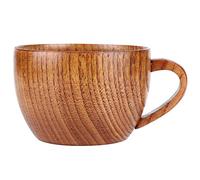 KIMISS Copa de Madera, té de Madera de café de Estilo Occidental Simple de Estilo Occidental 3.5 X 2.6 Pulgadas Ziziphus Jujube Copa de café Jujube Inicio 100ml L Beer Bugs Breaklin Milk Drinking