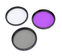 KIMISS CPL Kit de Filtro de Lente de Cámara Polarizador Circular 3 en 1 Compatible con Lentes de 2.047 in Accesorios de Fotografía de Vidrio óptico Multicapa con Bolsa
