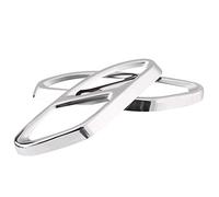 KIMISS Cubierta de la cola del tubo de escape, de acero inoxidable de 1 par de escape Tubo de cola cubierta de plata recorta Ajuste para el A-Class W176 2016-2019 (plata)