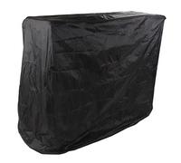 KIMISS Cubierta de Polvo de Mesa de Pong - Cubierta de Tenis de Mesa con Recubrimiento Plateado de Planta con Cordón para Uso Al Aire Libre: Proteja su del Clima y los Escombros (Black)