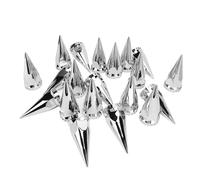 KIMISS Cubierta de Tuerca con Púas de 33 Mm, Tapas para Tuercas con Púas, Tornillo de Plástico Cromado con Bridas, Tapa para Cubiertas de Tuercas para Camiones, Remolques (20PCS)