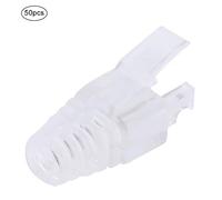 KIMISS Cubierta del Conector RJ45 50pcs: Manga de Enchufe de Cable de Red Duradera para CAT5E/CAT6, Solución de Alivio de Deformación Ideal