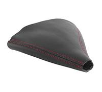 KIMISS Cubierta Duradera para Maletero de Palanca de Cambios H3, Cubierta de Engranaje de Cuero PU Suave para H3 2005-2011, Protección Interior Resistente a los Arañazos (Costuras rojas)