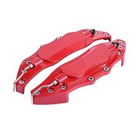 KIMISS Cubierta protectora de aluminio para pinzas de freno, compatible con llantas de 16-17 pulgadas, 2 piezas, protector de buje, diseño resistente