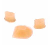 KIMISS Cubiertas de Repuesto de Corcho para Parachoques de Llave de Trino de Flauta, Tapones de Silicona para Instrumentos de Flauta, Color Marrón, 3 uds.