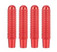 KIMISS Cubiertas para pasadores de Cerradura de Puerta, Compatible con Clase A B E CLA GLA GLK, 4 Unidades, diseño en Rojo, Mejora el Interior del automóvil