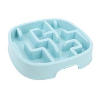 KIMISS Cuenco para Perros con Alimentador Lento: Diseño Cuadrado, Plato para Comer Lentamente para una Alimentación Saludable | Prevenga la Asfixia y la Hinchazón | Material PP Seguro para Todas Las