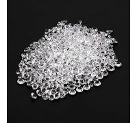 KIMISS Cuentas Acrílicas de 8 Mm para Manualidades y Decoración de Fiestas, Piedras Preciosas de Diamantes Falsos Transparentes, 1000 Piezas (6 mm (2000 piezas))