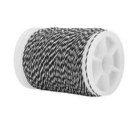 KIMISS Cuerda de Bcy Hilo de Servicio 400D Fibra de Nailon 120M Hilo de Nailon Duradero Hilo de Servicio para Suministros de Tiro con de Cuerda (Blanco y Negro) (Blanco Negro)