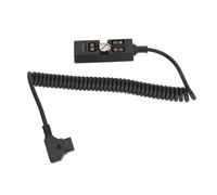 KIMISS D Toque Divisor Femenino Macho a 3 Puertos para la Batería de Montaje en V Roja - Cuble de Alimentación USB con Tornillo de Montaje de 1/4 Pulgadas para Cámaras y Monitores