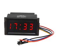 KIMISS DC4.5-30V Impermeable a prueba de polvo Coche Auto Reloj electrónico LED Pantalla digital(rojo)