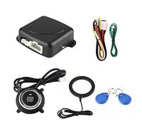 KIMISS de Alarma para Coche de Entrada sin Llave, Alarma Universal para Coche con Botón de Motor, Protección de Arranque y Parada, Función Antirrobo