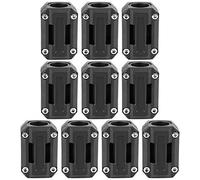 KIMISS Decoración de protección de bloque de parachoques de protector de motor de motocicleta de 5 pares 22/25/28 mm apto para R1200GS R1150GS negro