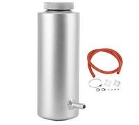KIMISS Depósito de rebose de aluminio para radiador, universal 800ml/27oz, ideal para captar aceite y refrigerante, diseño resistente y ligero, tanque de recuperación de líquidos