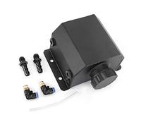 KIMISS Depósito de refrigerante 1L para radiador, tanque de recuperación cuadrado, compatible con vehículos